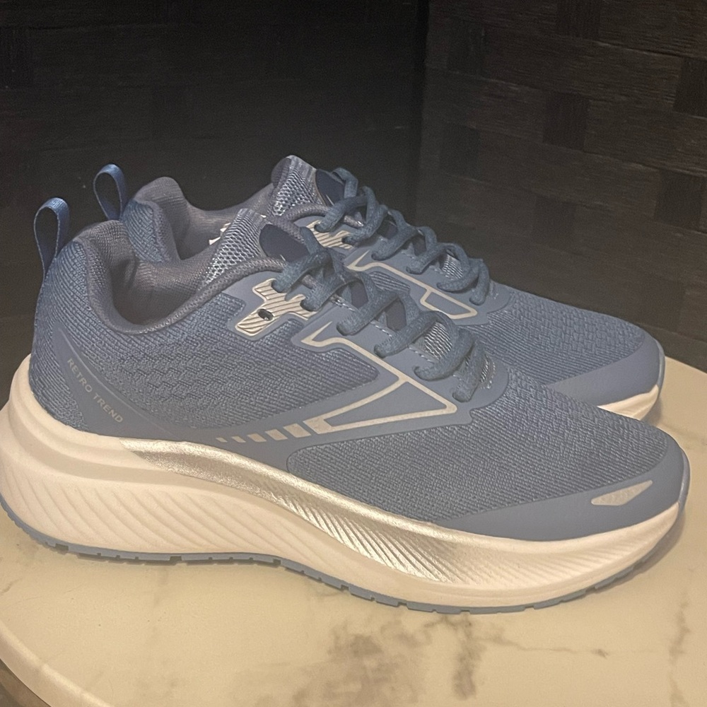 Blue Retro Trend Casual Sports Shoes Men Women Retro Trainers New US8 EU41